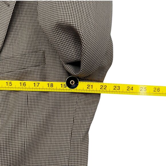 Jos‎ A Bank Gordon Brown Wool Houndstooth Blazer Suit Jacket Mens Size 41R - Picture 7 of 11